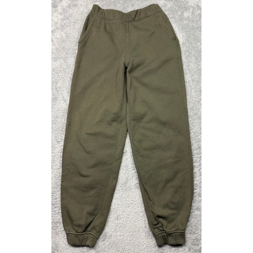 Lululemon Joggers Women 4 Olive Geen Relaxed HR Jogger LW5DP9S Cotton Terry